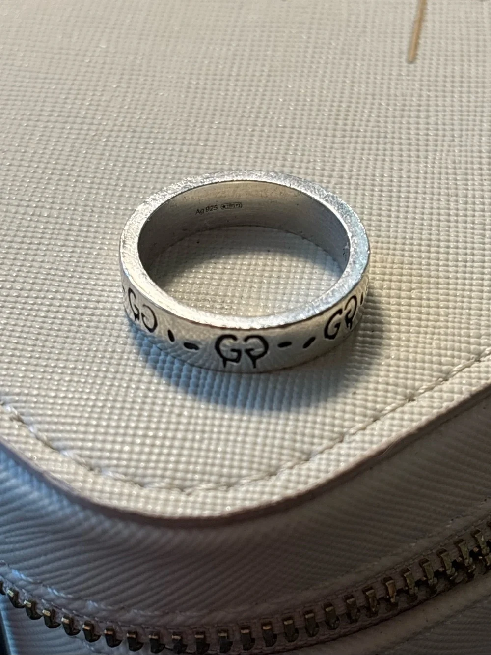 Gucci Ghost Ring Size 9 Sterling Silver
